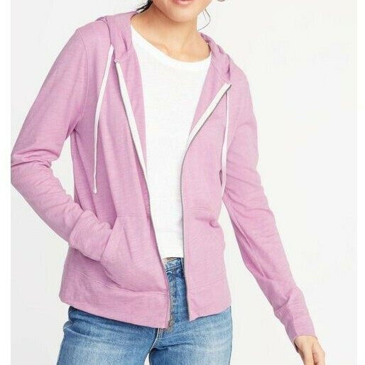 Old Navy Relaxed Lightweight Slub-Knit Full Zip Hoodie #ONW00-8 #15