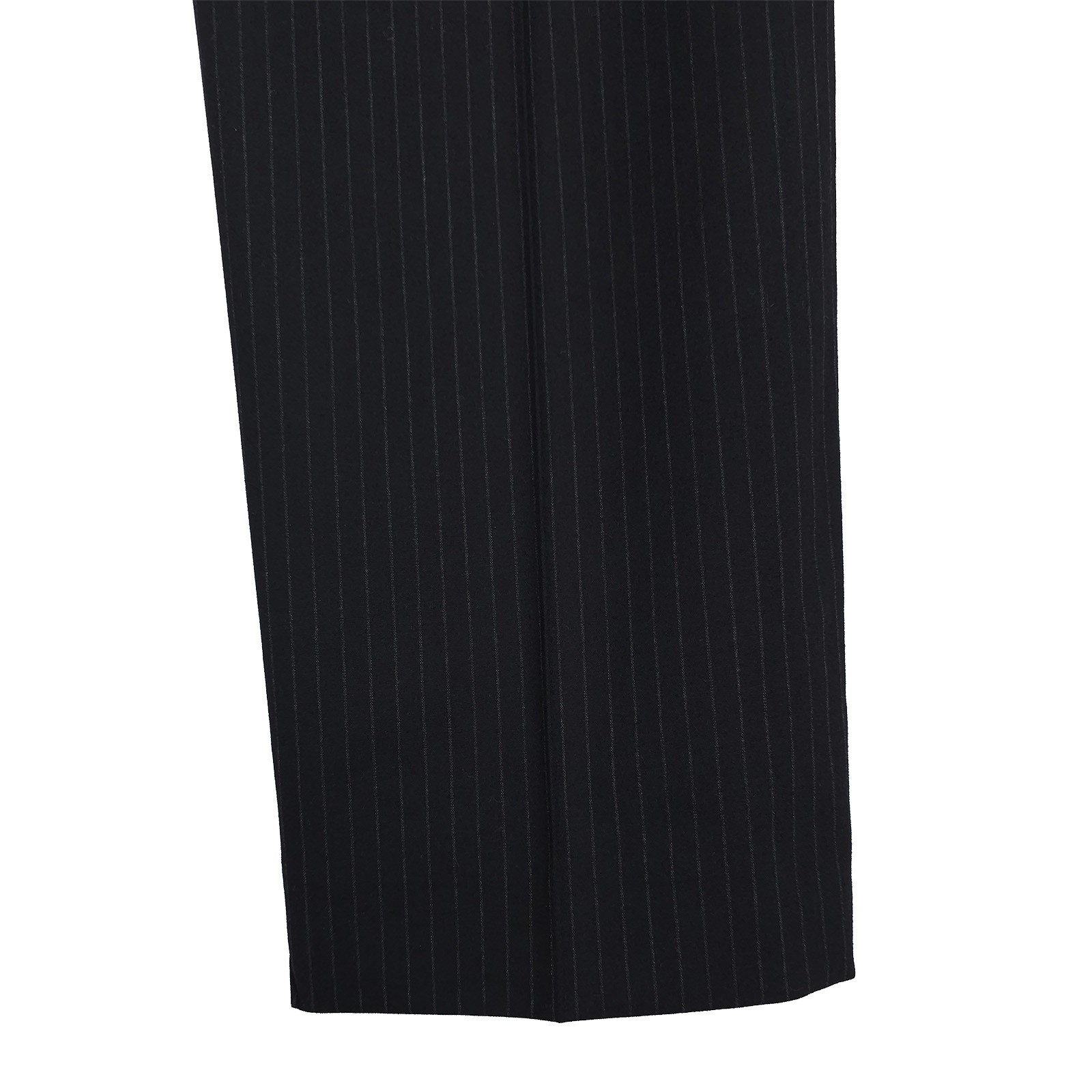 Nautica Mens Modern Fit 2 Piece Suit 36S 32W Black Pinstripe Stretch NWT