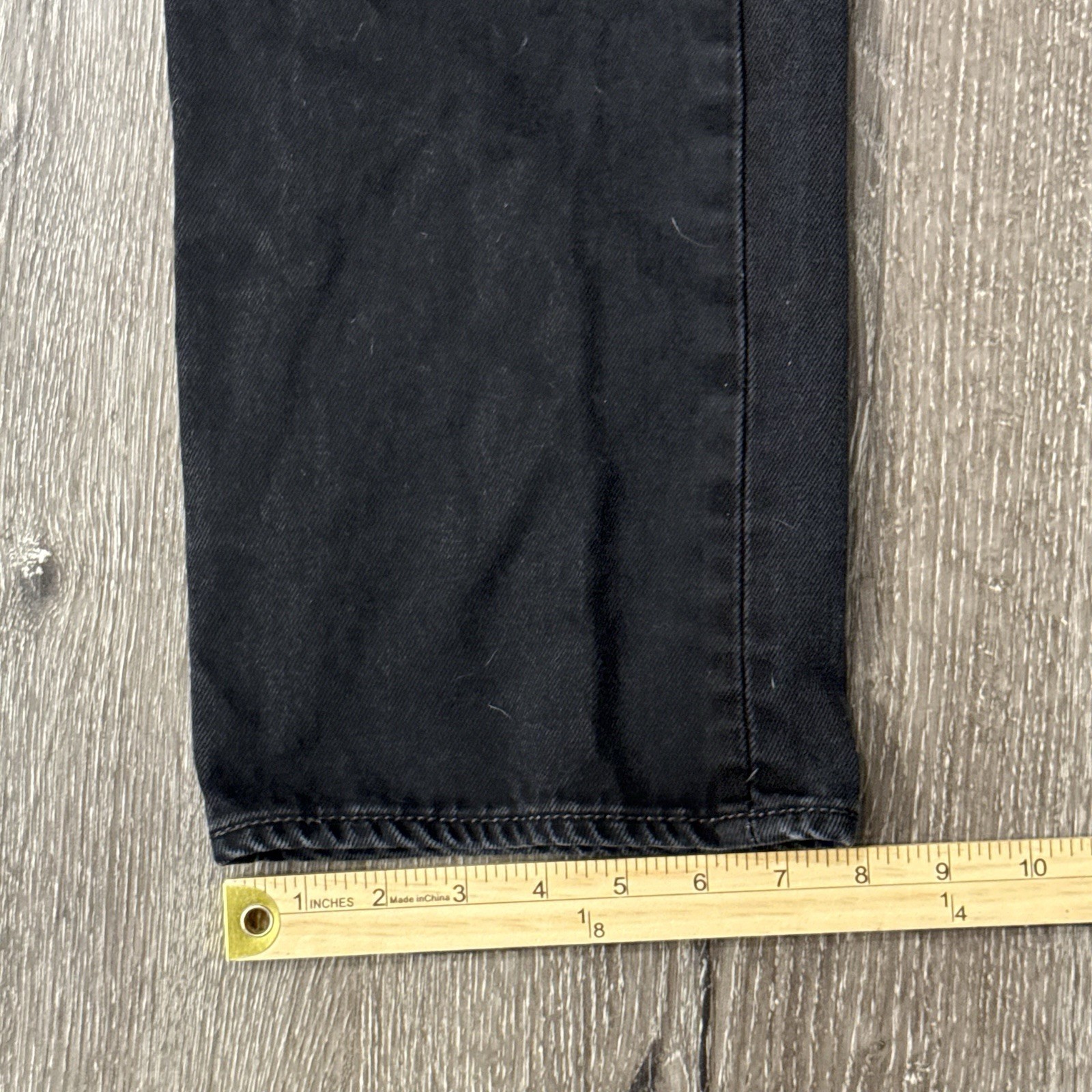 Vintage Levis 501 Jeans Mens 36×34 Button Fly Straight Leg Black Denim Y2K