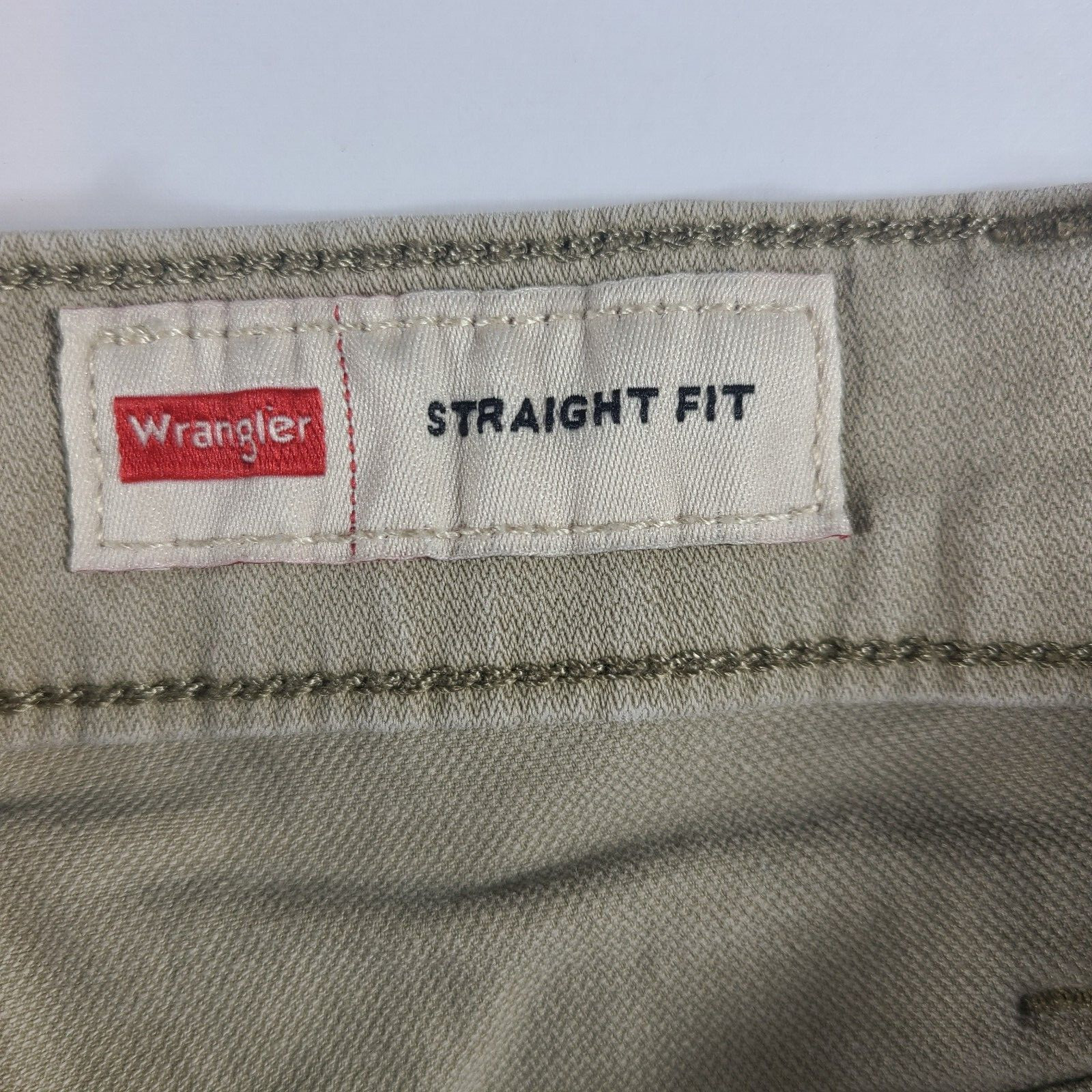 Wrangler Pants Mens 34×30 (32×29) Chino Straight Fit Premium Quality Tan