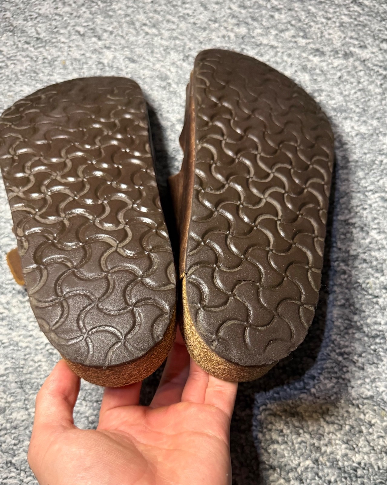 Birkenstock Arizona Brown Leather Sandals EU 45 US 12 Cork Footbed