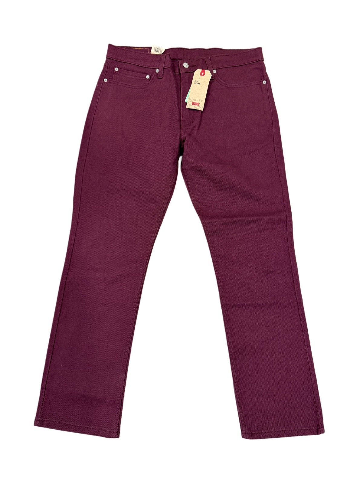 Levi’s Men’s 511 Slim Fit Jeans Color Burgundy 045113794