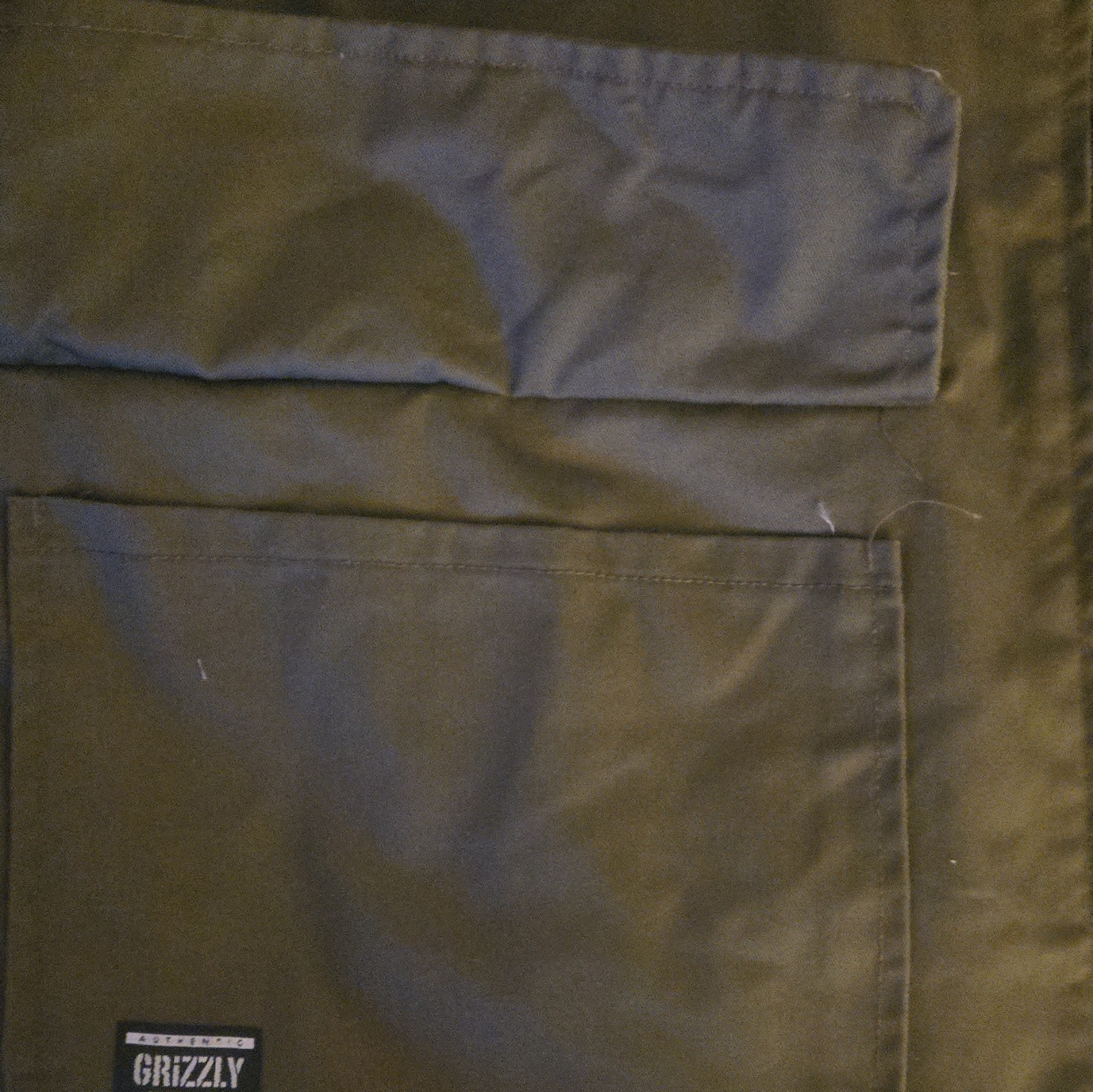 XL Grizzly Men’s Jacket Green Full Zip Pockets Button Up