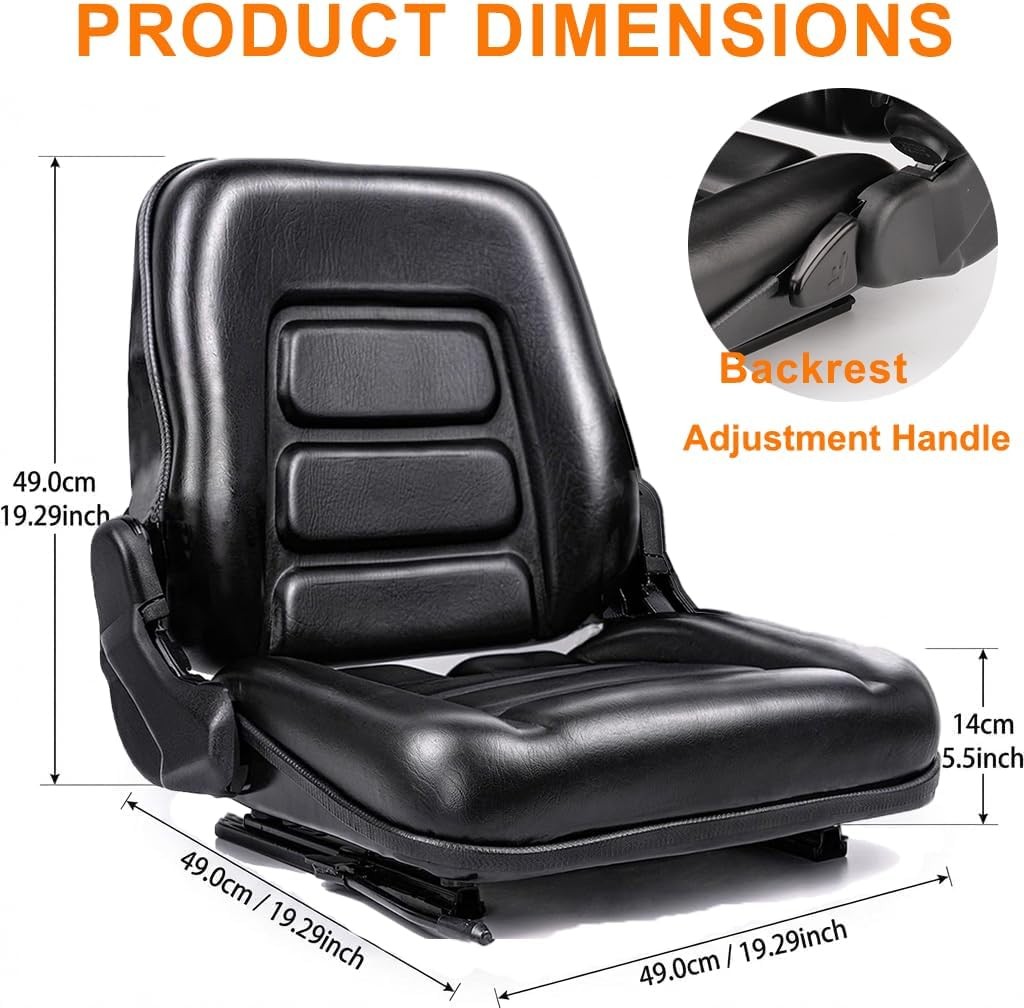 Universal forklift seats, tractor seats