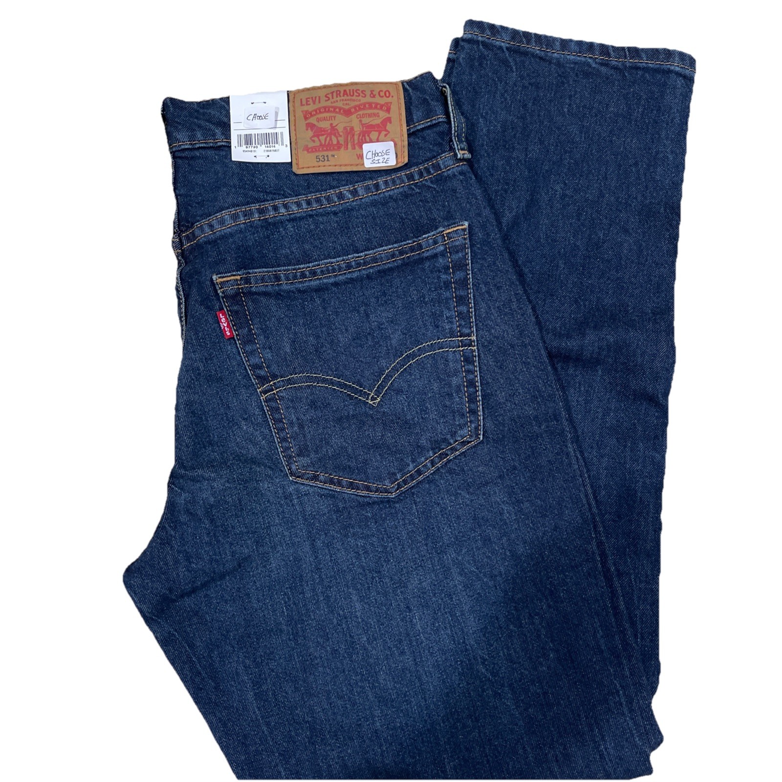 Levi 531 Athletic Slim Performance Dark Wash Blue, Various Sizes Choose
