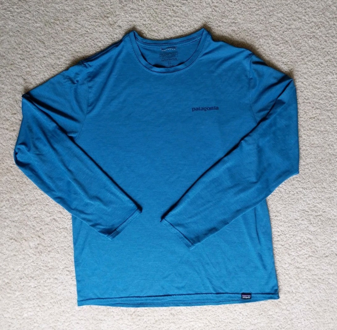 Patagonia Capilene Cool Daily Shirt Long Sleeve Mens Medium M – Blue
