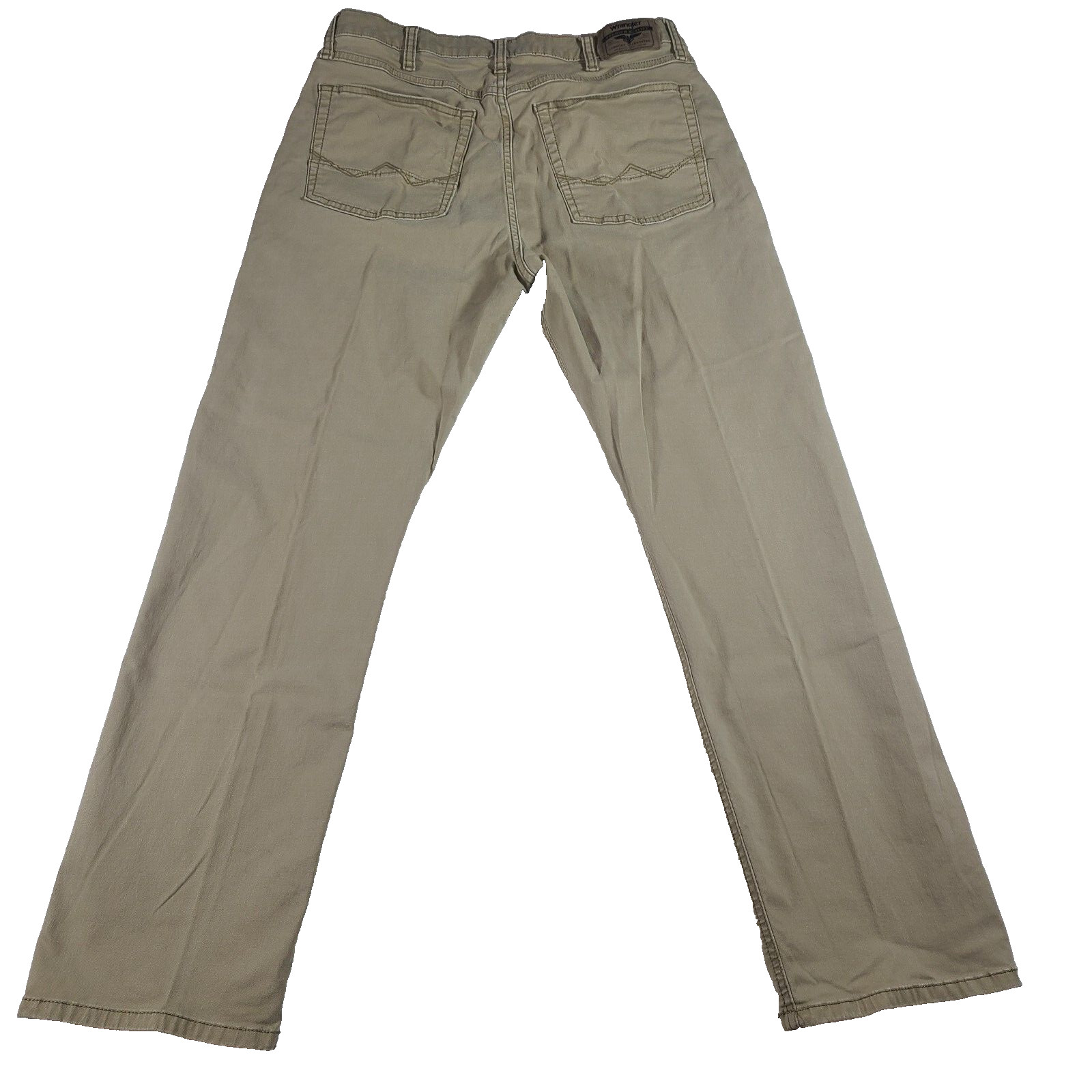 Wrangler Pants Mens 34×30 (32×29) Chino Straight Fit Premium Quality Tan