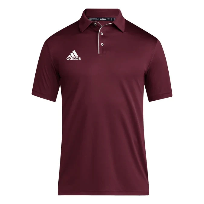 adidas Men Maroon Team Issue Performance Polo Shirt S M L XL XXL New