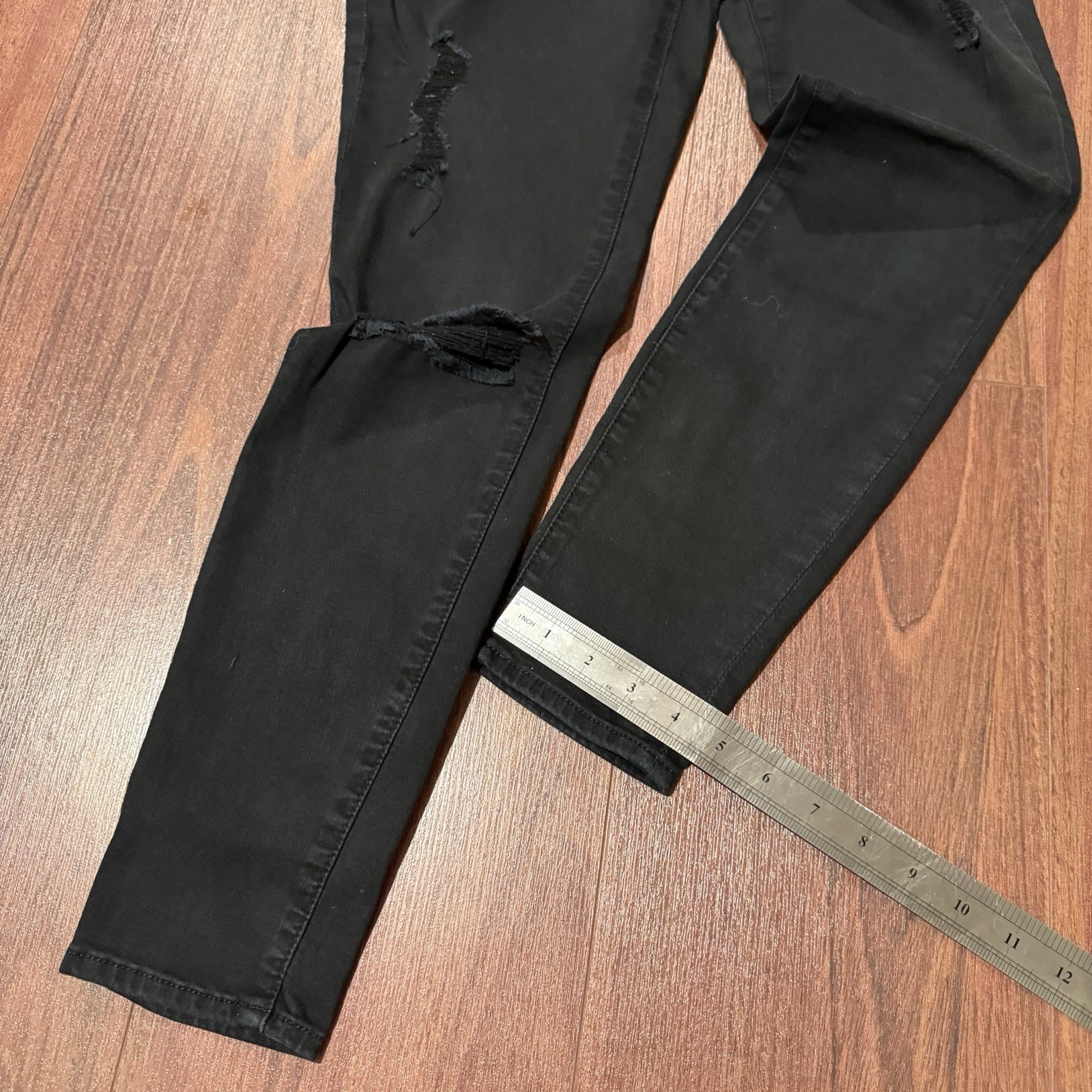 7 For All Mankind Ankle Gwenevere Medium Wash Denim Jeans Womens Size 27 Black