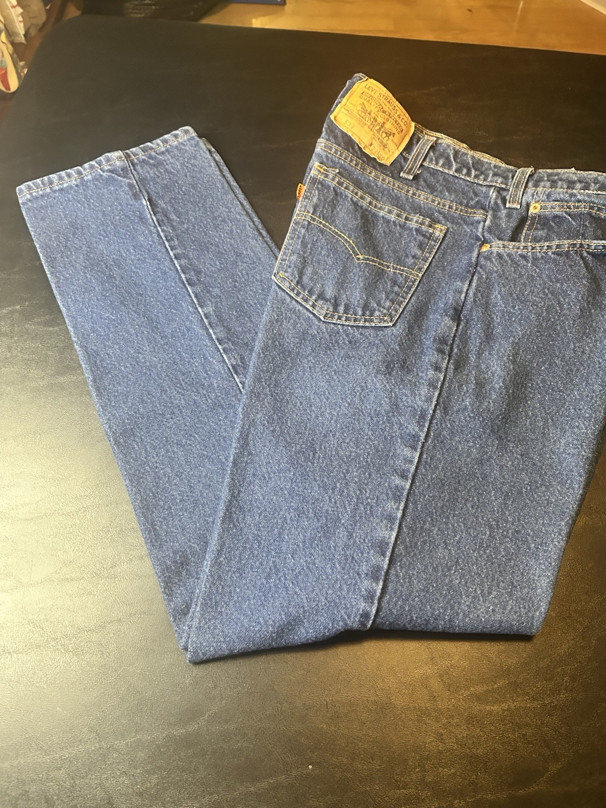 Vintage Levi’s 509 Orange Tab Straight Leg Denim Jeans Made in USA 34×30