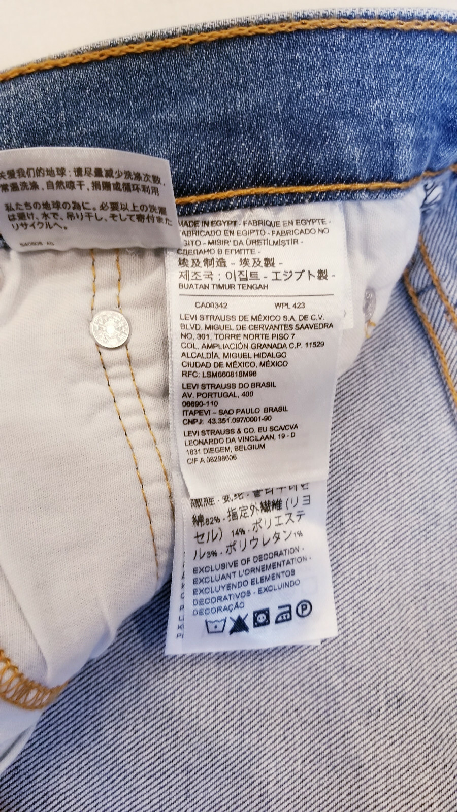 Levi’s Flex 511 Slim Distressed Mens Stretch Jeans 29,30,31,32,34,36,38 #5114461
