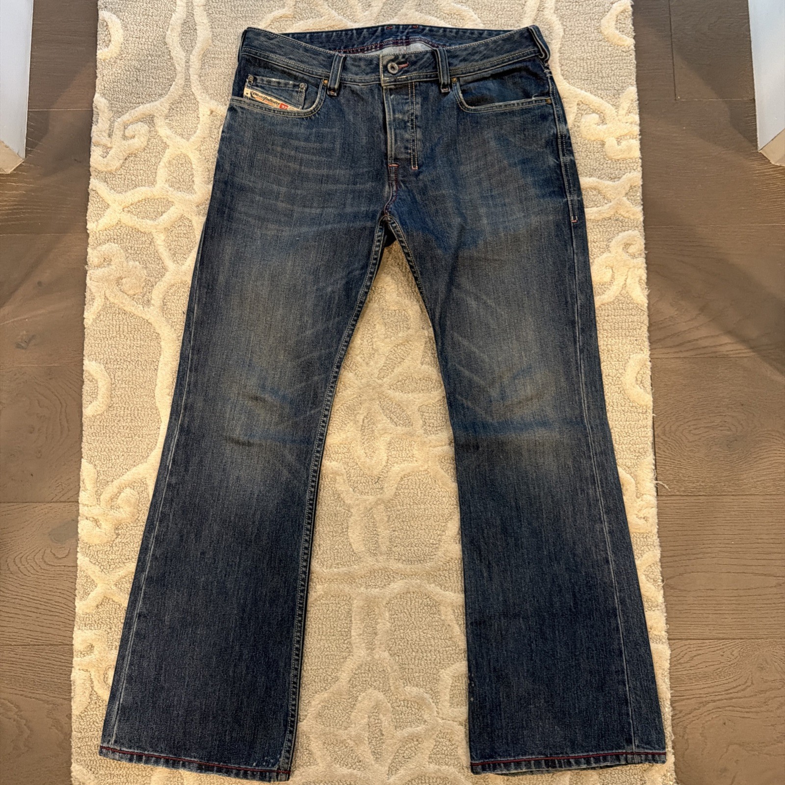 Diesel Zathan 2005 VINTAGE RARE Bootcut W31xL30 Wash 70C Original Hem