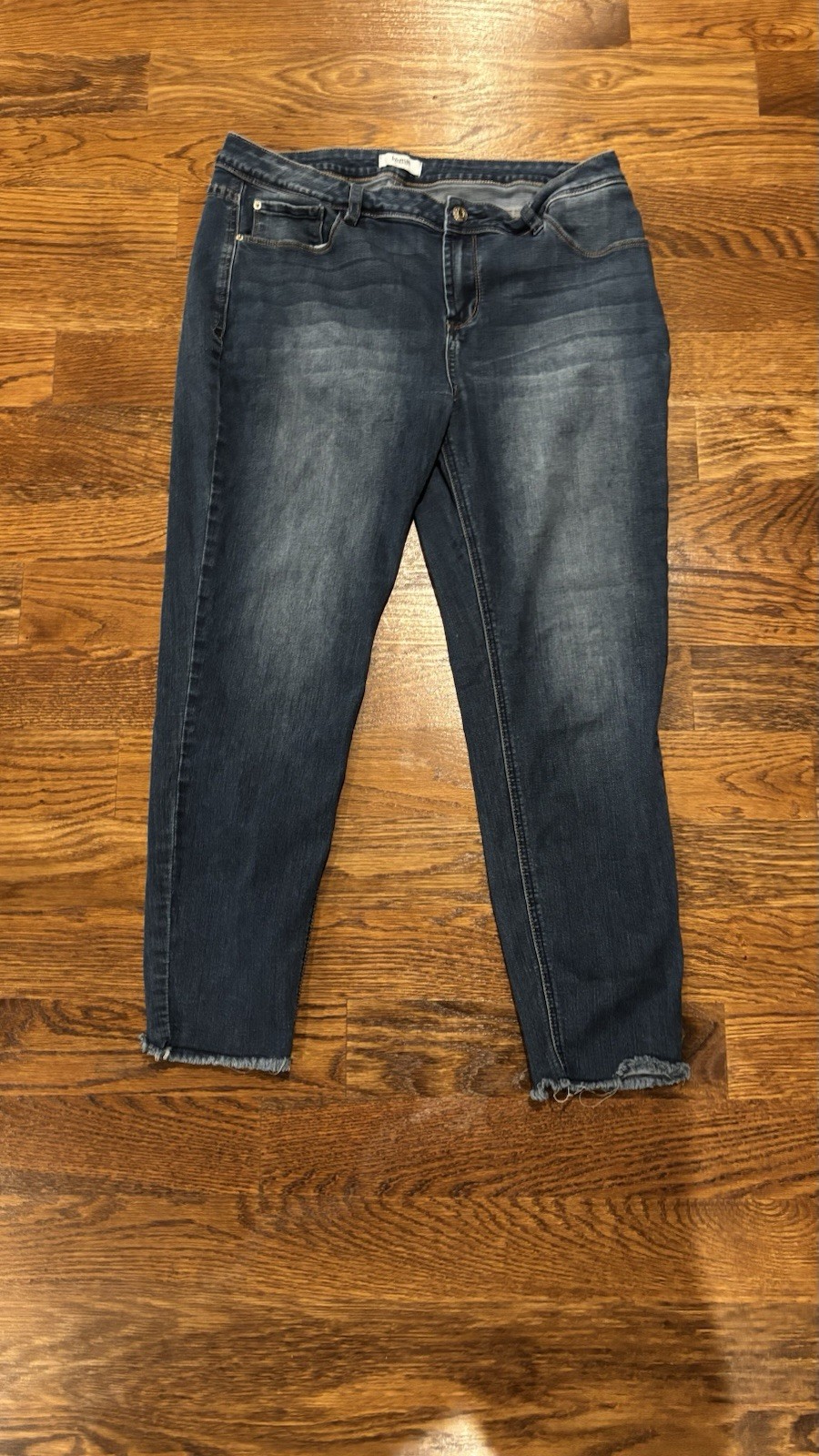 Kensie Women’s Medium Wash Blue Skinny Jeans Stretch 5-Pocket Size 14/32