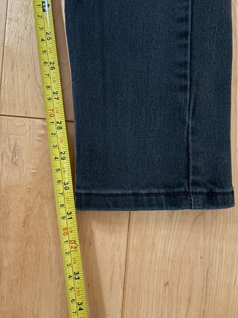 Levi’s 512 Jeans Men’s 29×34 Black Slim Tapered Black Denim 5 pocket Zip Up