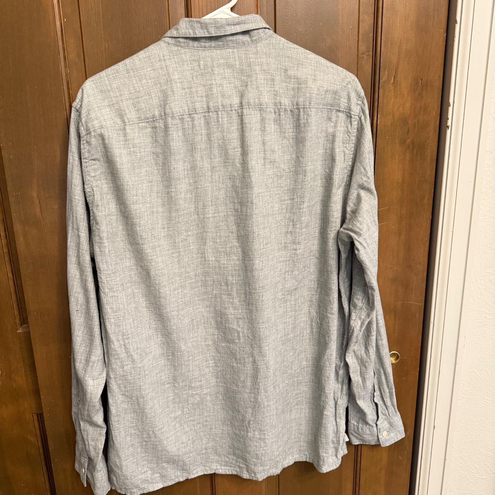 Outerknown Decade Popover men’s L heather gray henley organic cotton