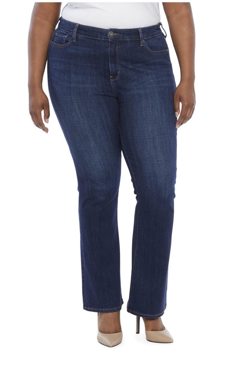 new womens A.n.a slim bootcut jeans midrise size 24W Short