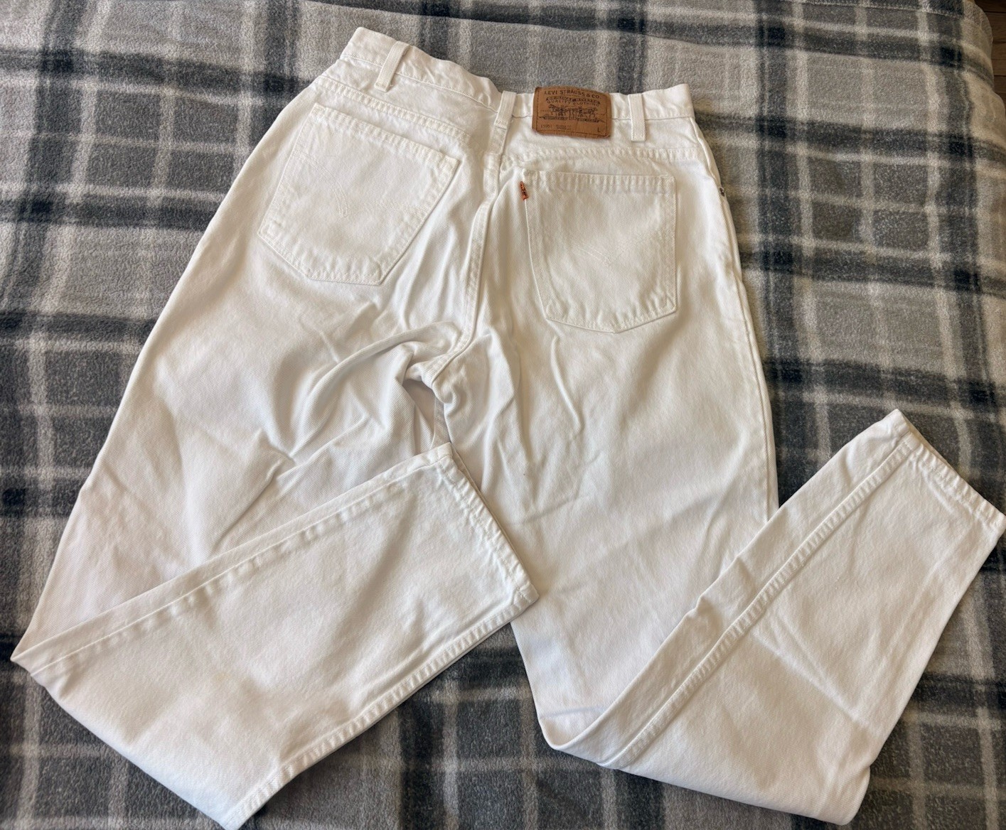 Levi’s Women’s Size 12 Long Cotton Orange Tab 950 Jeans Relaxed Fit Tapered Leg