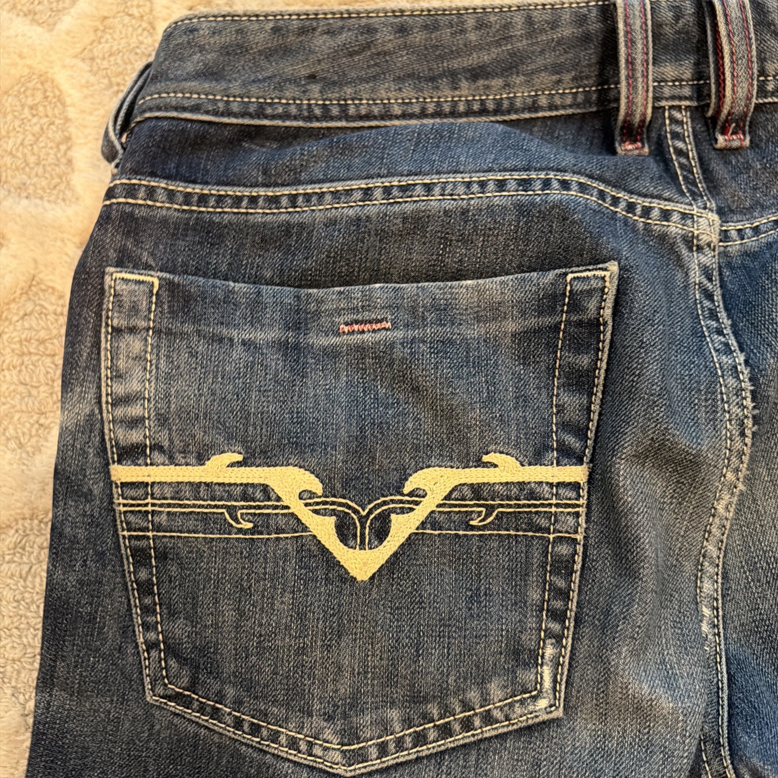 Diesel Zathan 2005 VINTAGE RARE Bootcut W31xL30 Wash 70C Original Hem