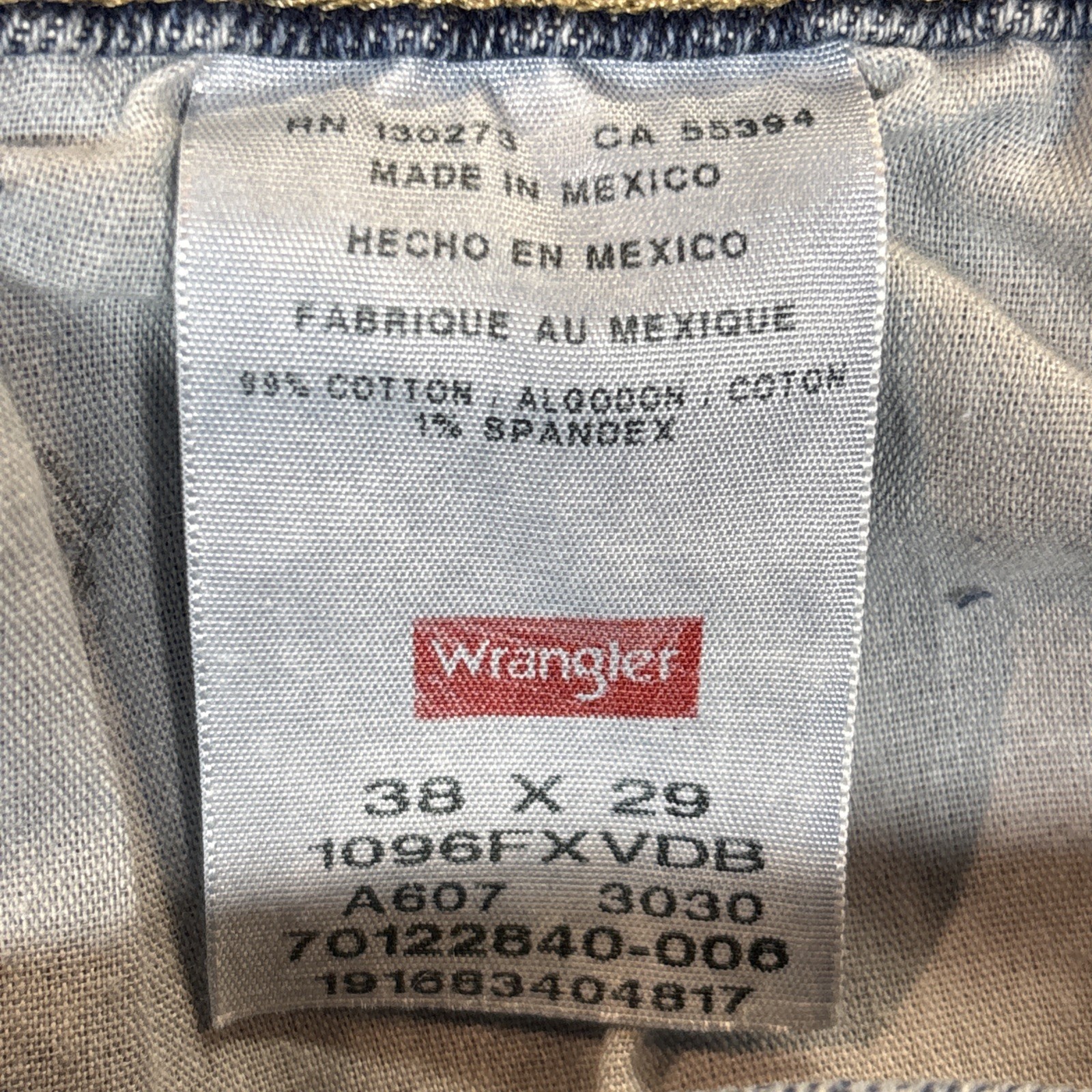 Wrangler Five Star Premium Flex Denim Jeans Regular Fit Straight Men’s 38X29