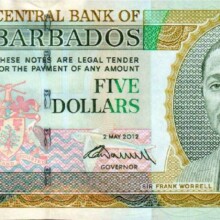 Frank Worrell features on the old and new $5 banknote Frank Worrell on banknote