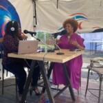 Allyson Leacock with Teshia Hinds of CBC